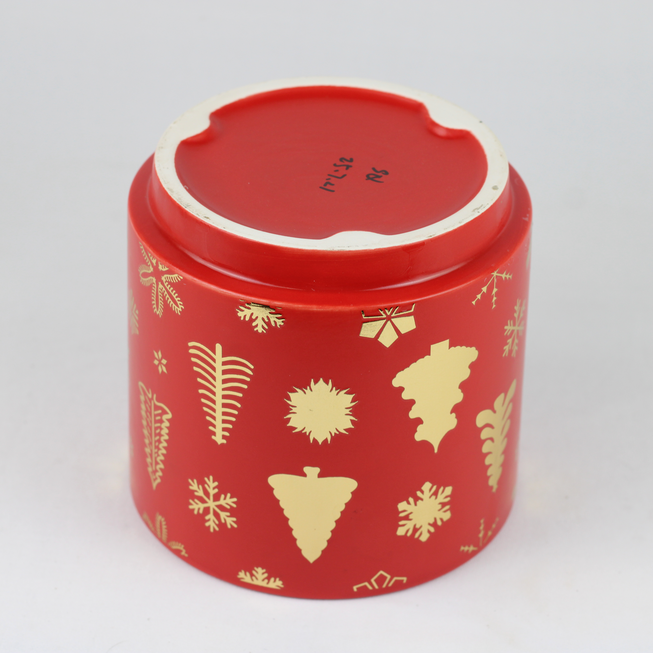 Christmas Ceramic Planter – Single Piece (Red or Green) – Festive Holiday Tree Design