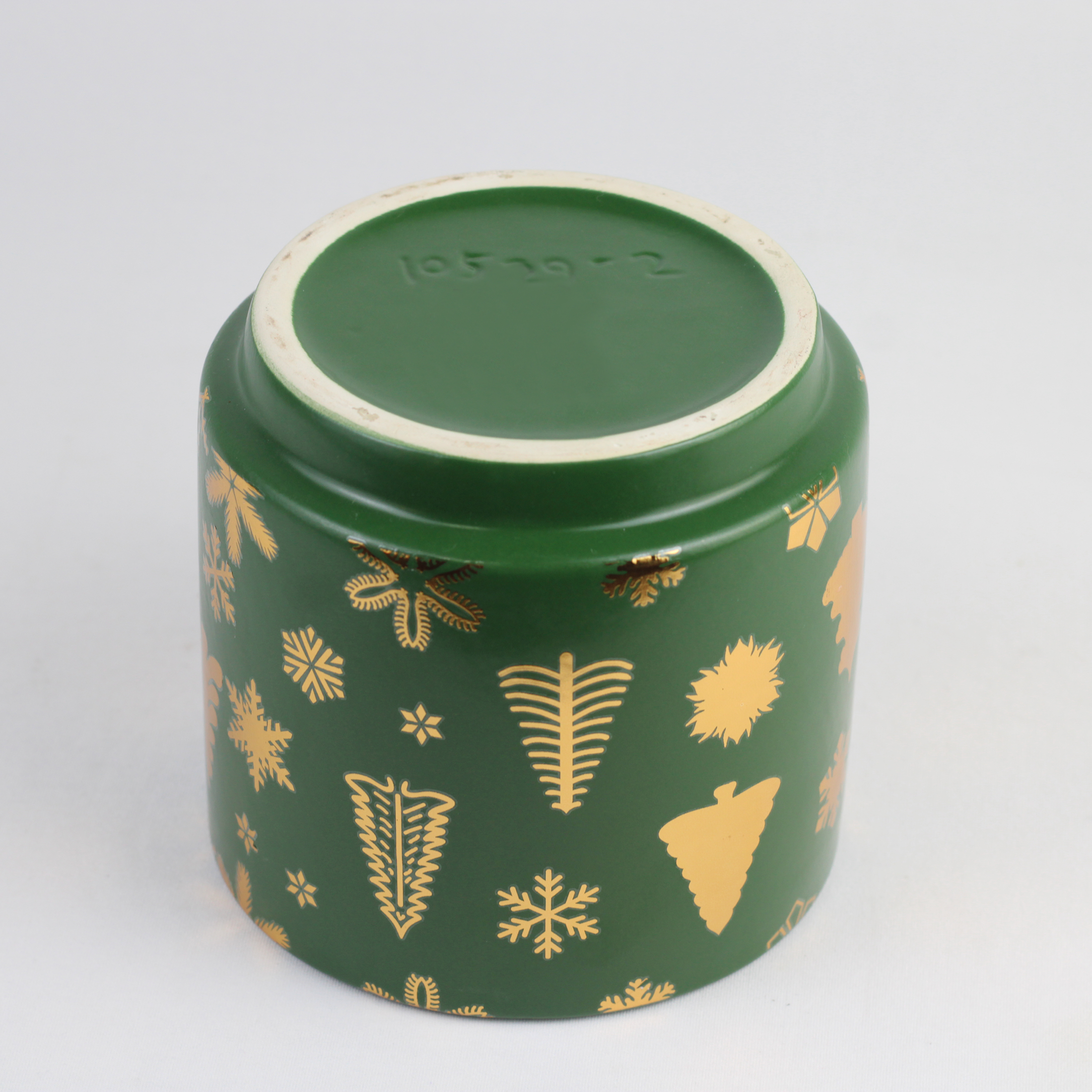 Christmas Ceramic Planter – Single Piece (Red or Green) – Festive Holiday Tree Design