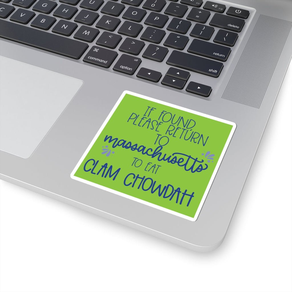 Massachusetts Clam Chowdah Sticker