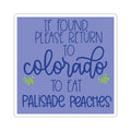 Colorado Palisade Peaches Sticker