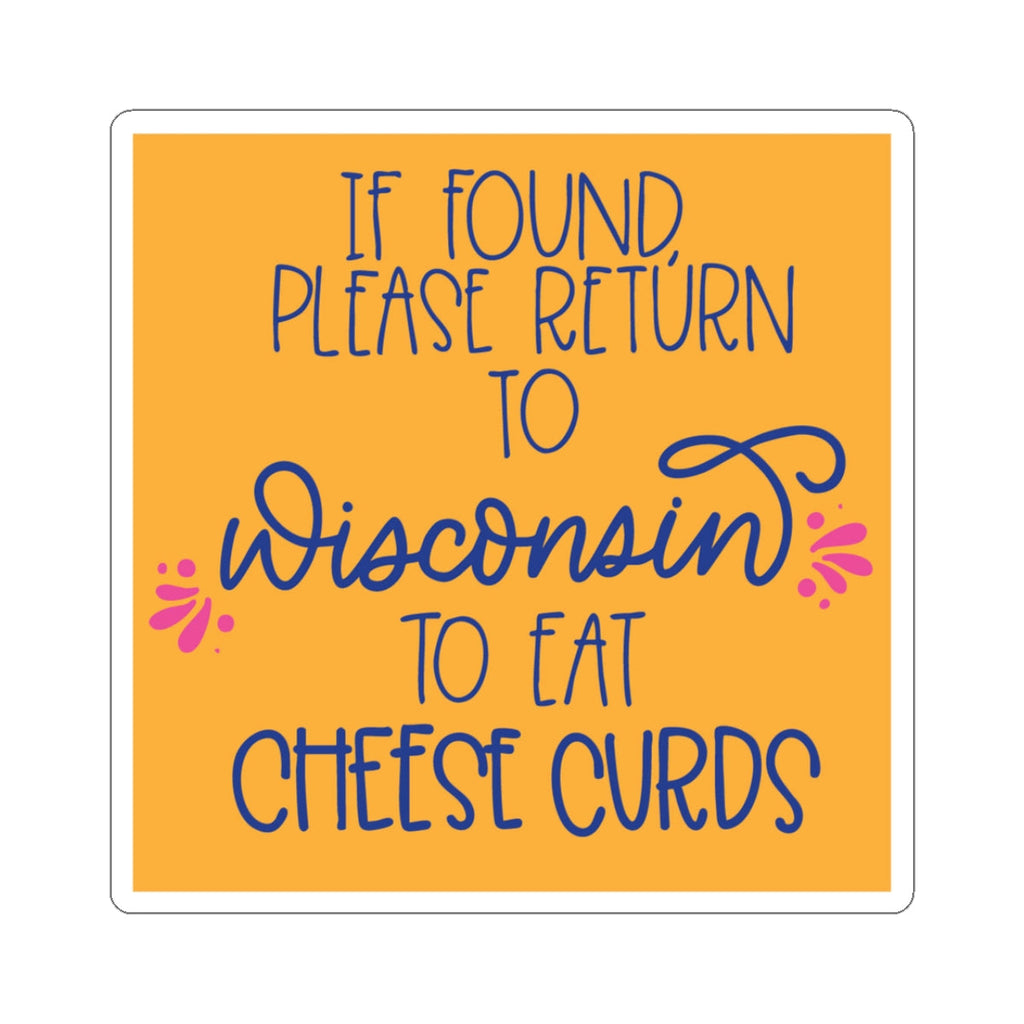 Wisconsin Cheese Curds Sticker