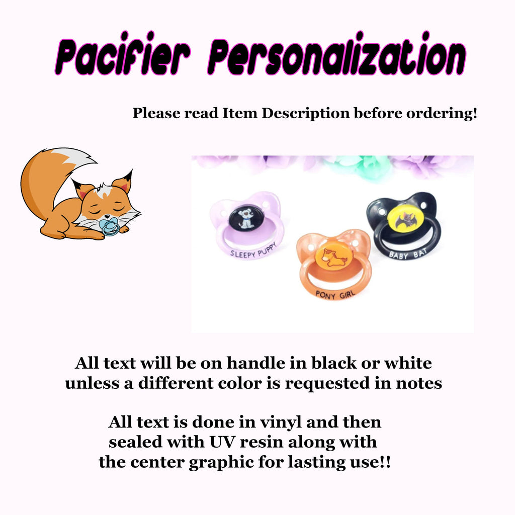 Arctic Nine Tails Fox Adult Pacifier