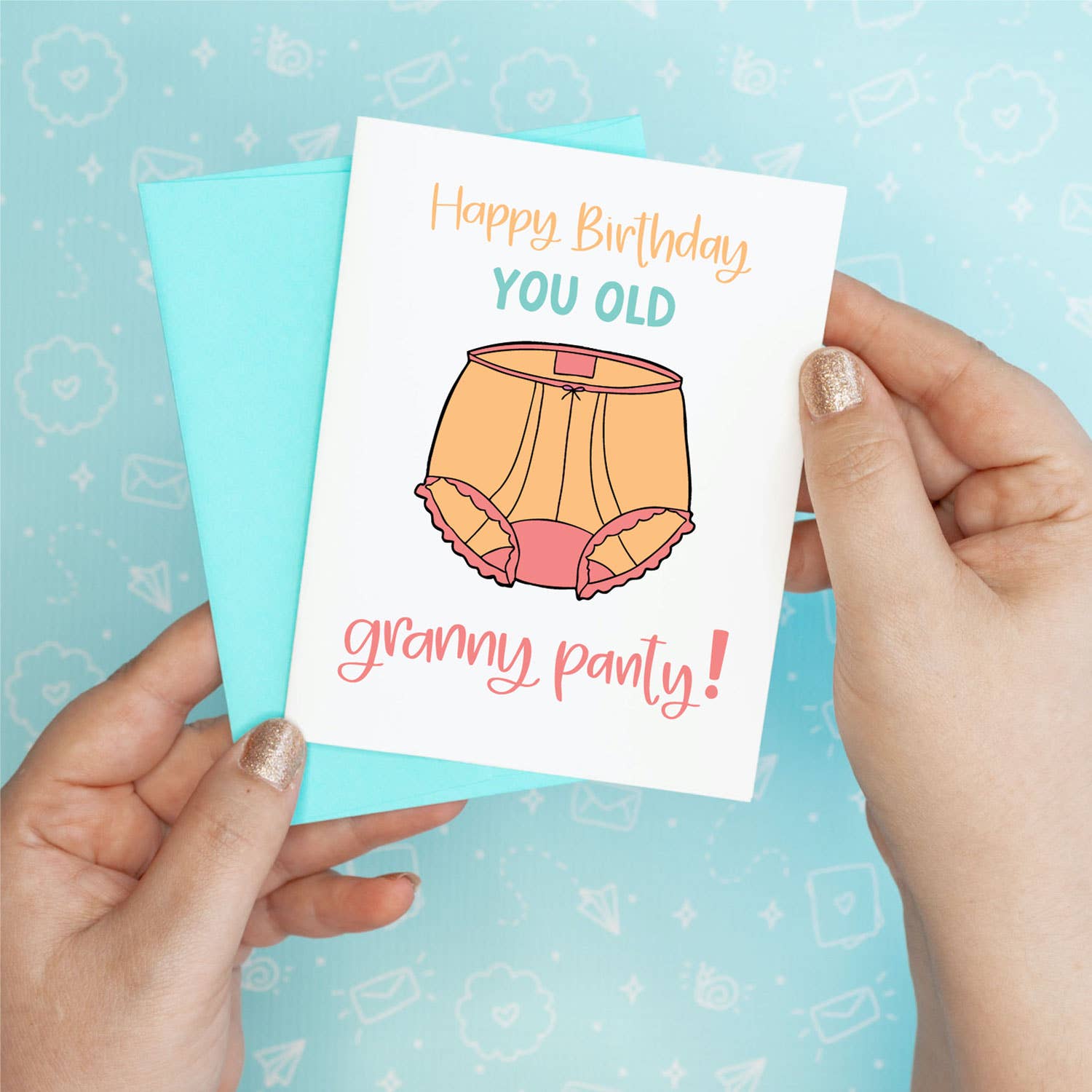 Granny Panty Birthday Funny Greeting Card