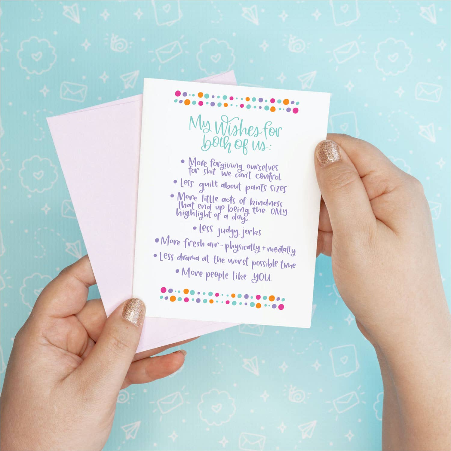 My Wishes Funny Greeting Card