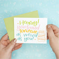 Hooray Wedding Funny Greeting Card