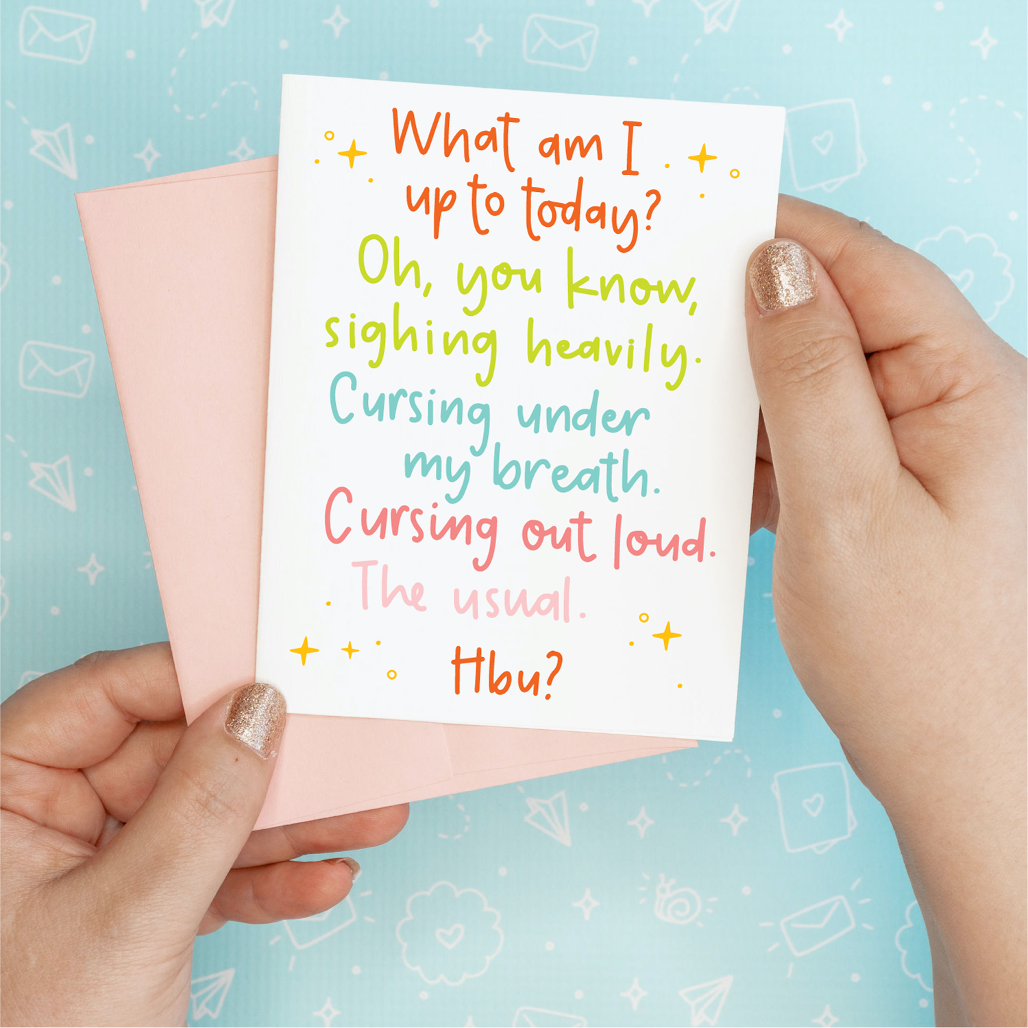 Cursing Funny Friendship Greeting Card