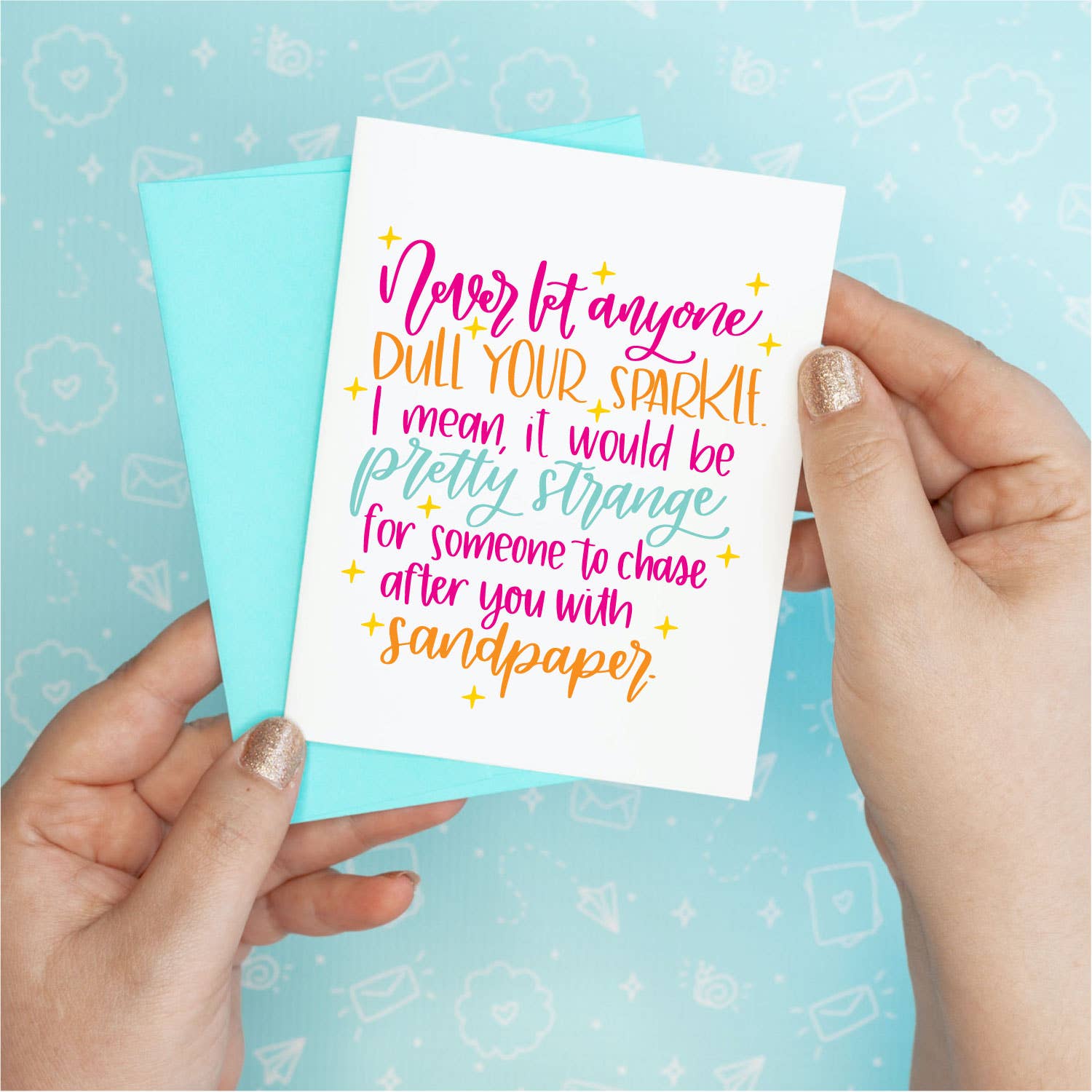 Sandpaper Funny Greeting Card