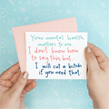 Cut a Bitch Funny Friendship Greeting Card