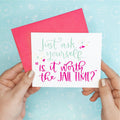 Jail Time Funny Greeting Card