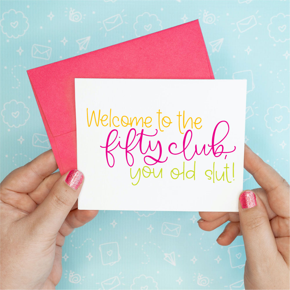 50 Club Birthday Funny Greeting Card