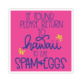 Hawaii Spam & Eggs Sticker