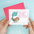 Land Mermaid Funny Birthday Greeting Card