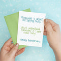 No Faults Anniversary Funny Greeting Card