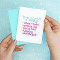 Muttering Funny Greeting Card
