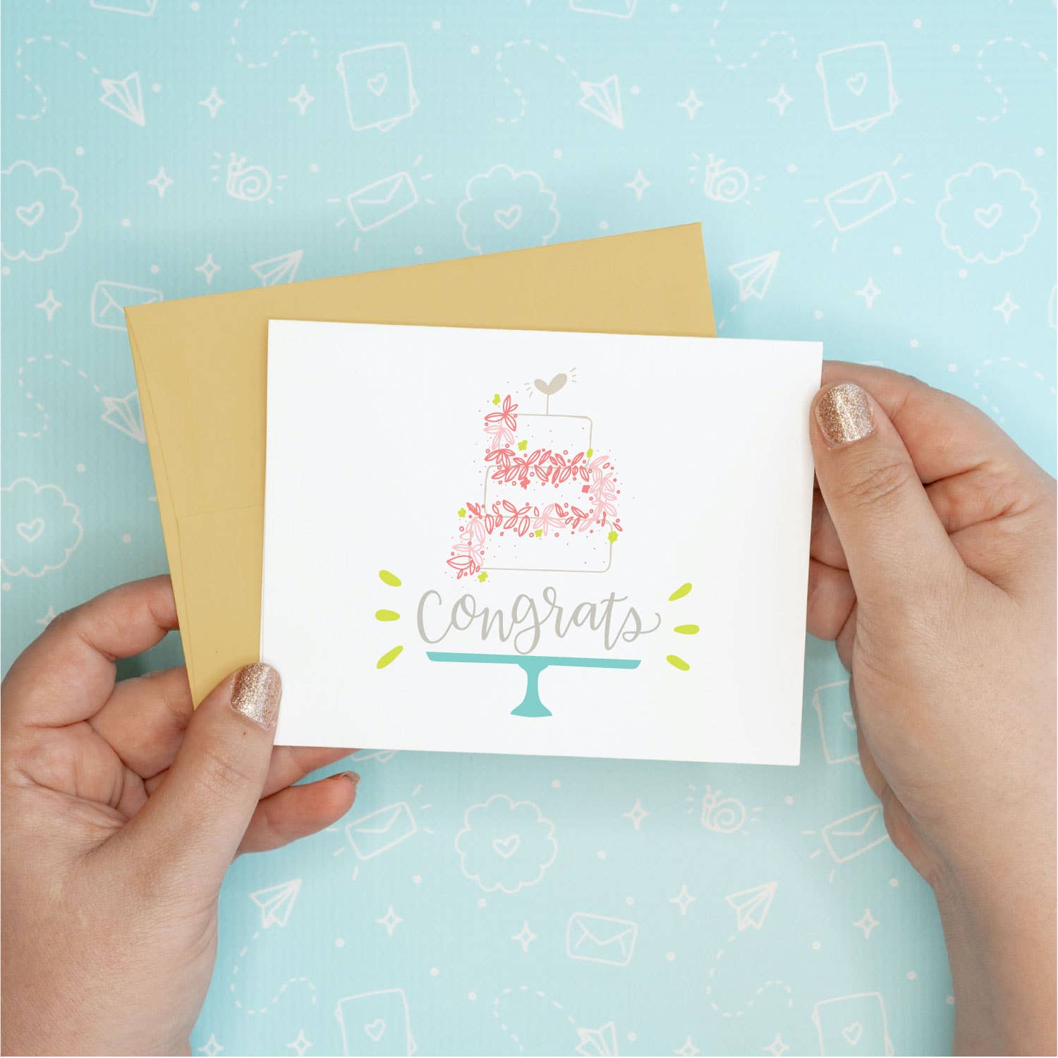 Congrats Cake Wedding Funny Greeting Card