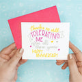 Tolerate Me Anniversary Funny Greeting Card