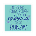 Nebraska Runzas Sticker