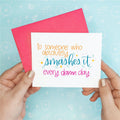 Smashes It Funny Congrats Greeting Card