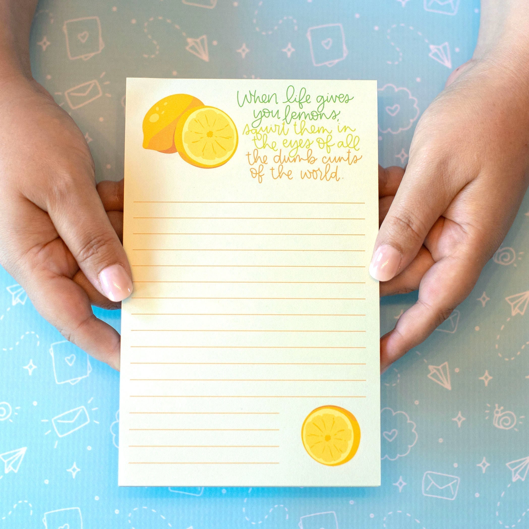 Notepad - Life Gives You Lemons - Funny Stationery