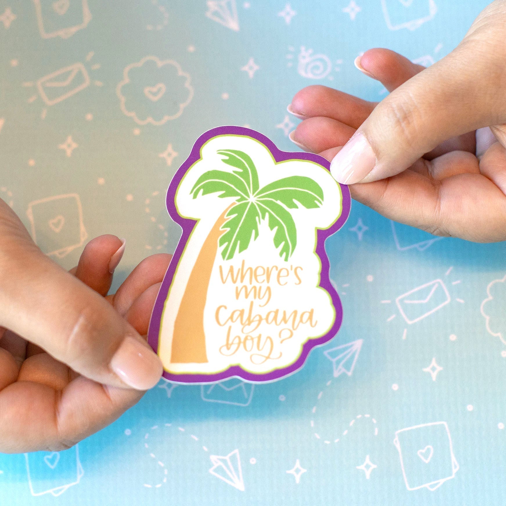 Cabana Boy Palm Tree Sticker
