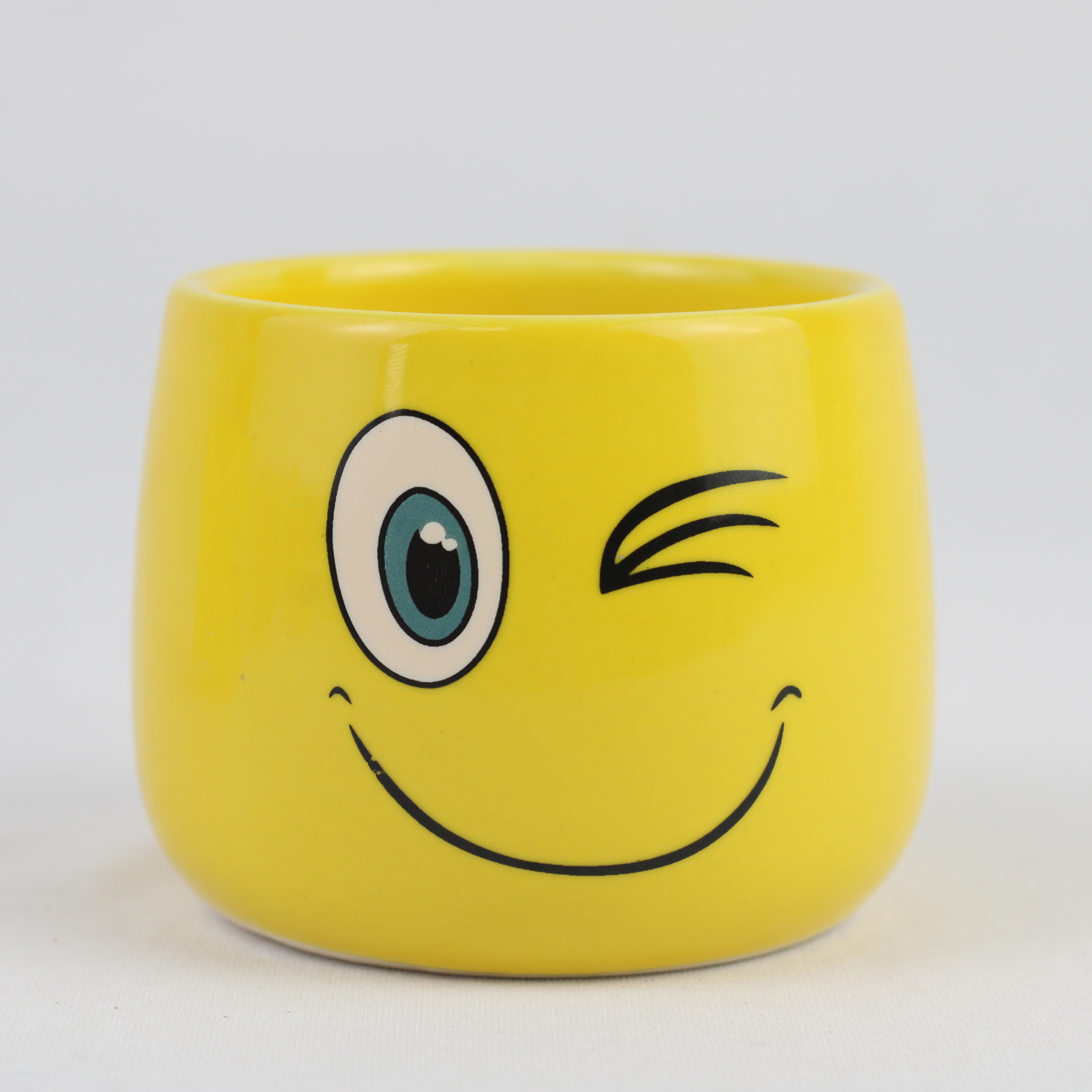 Emoji Ceramic Candle Holder Set – 2-Piece Scented Candle Cups