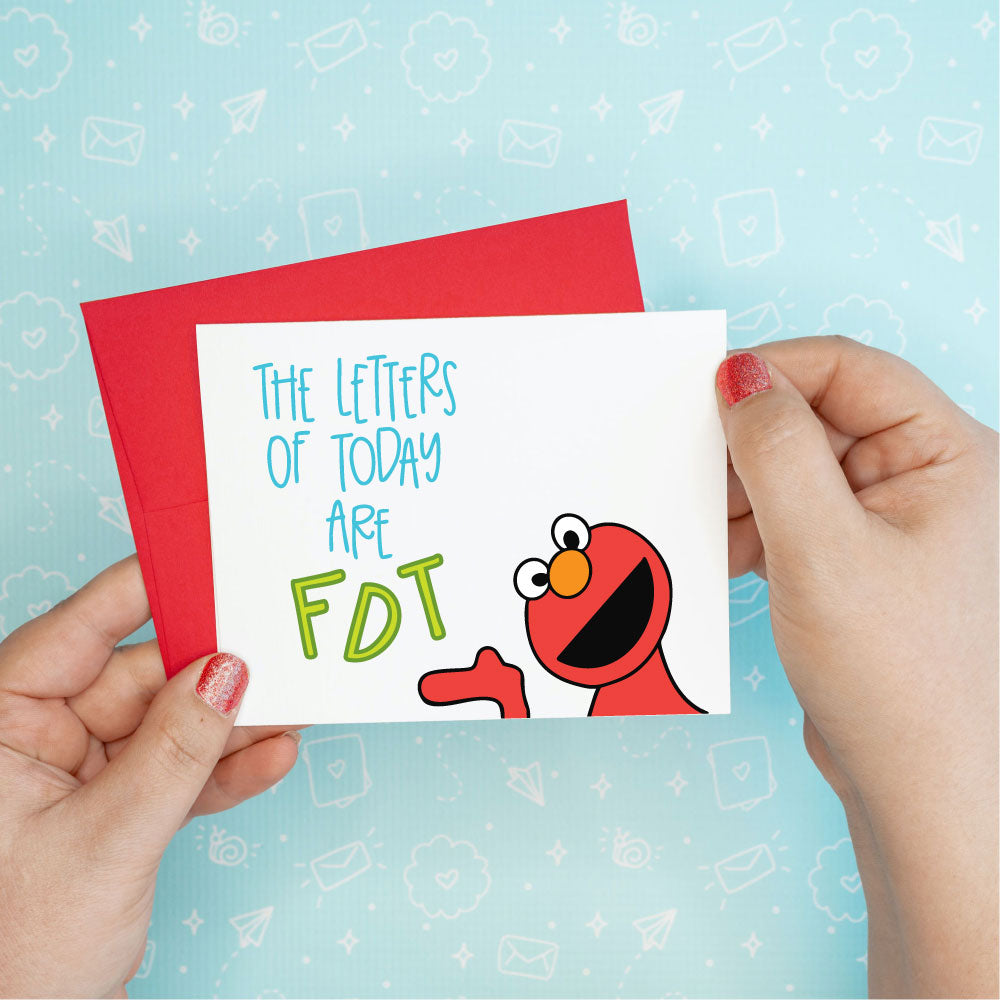 FDT Letters Anti Trump Funny Greeting Card