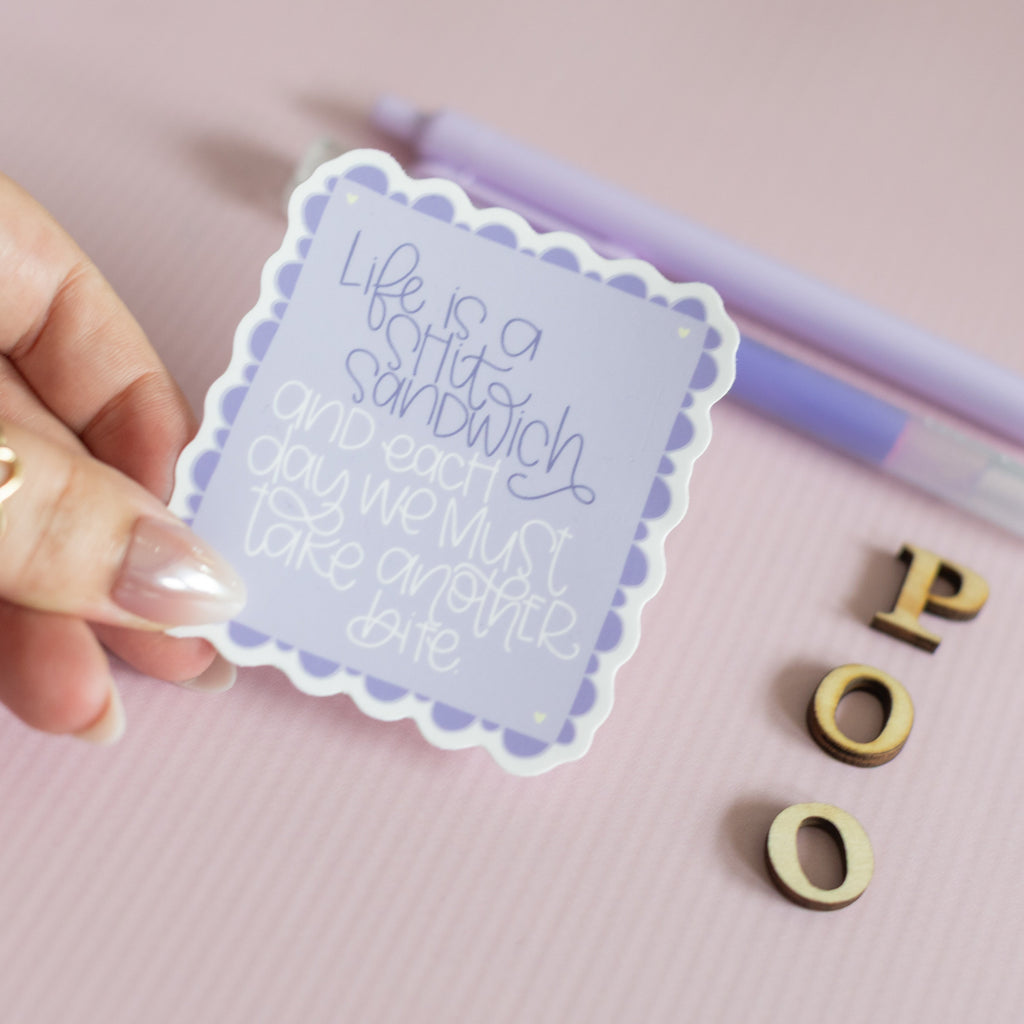 Shit Sandwich Sarcastic Funny Vinyl Waterproof Sticker