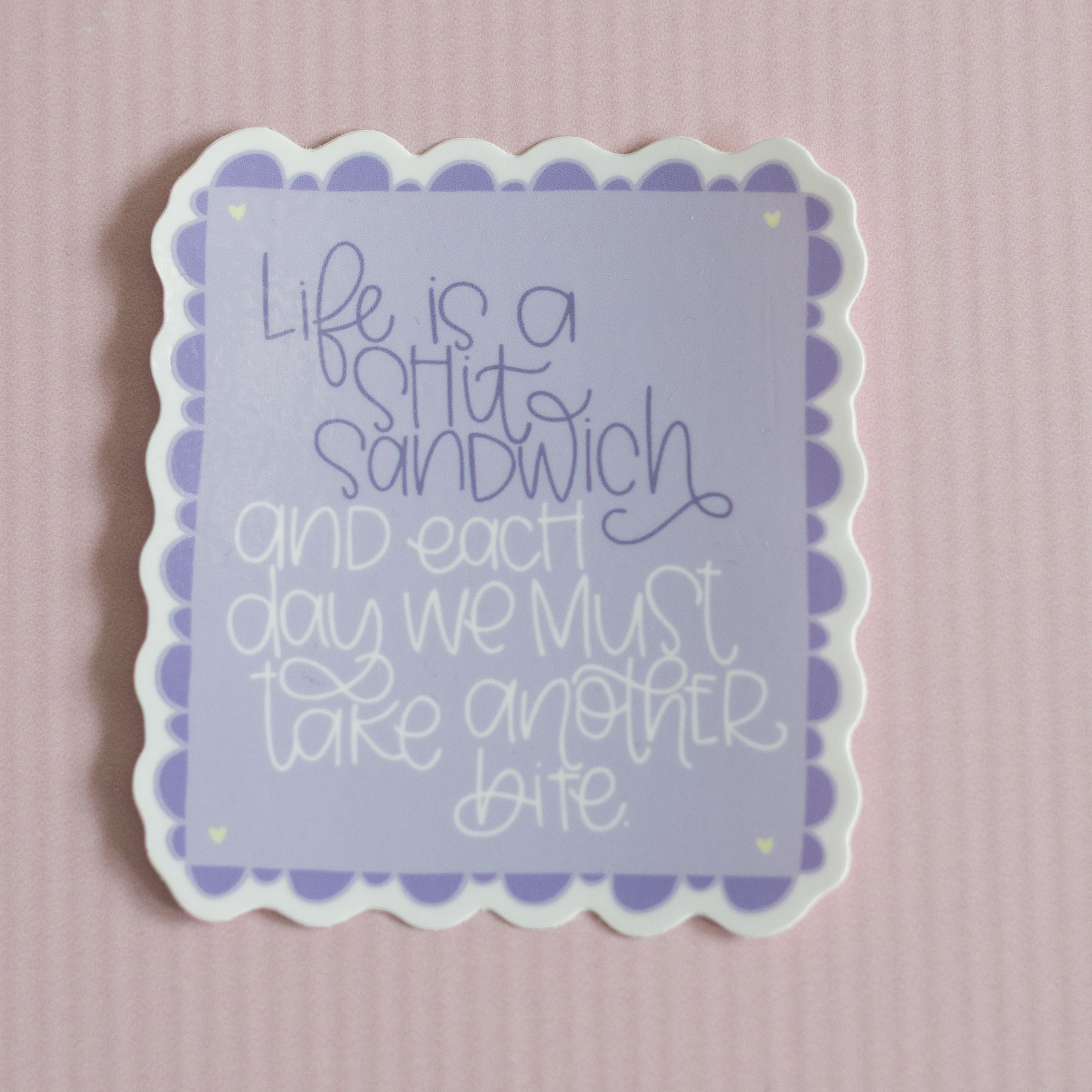 Shit Sandwich Sarcastic Funny Vinyl Waterproof Sticker