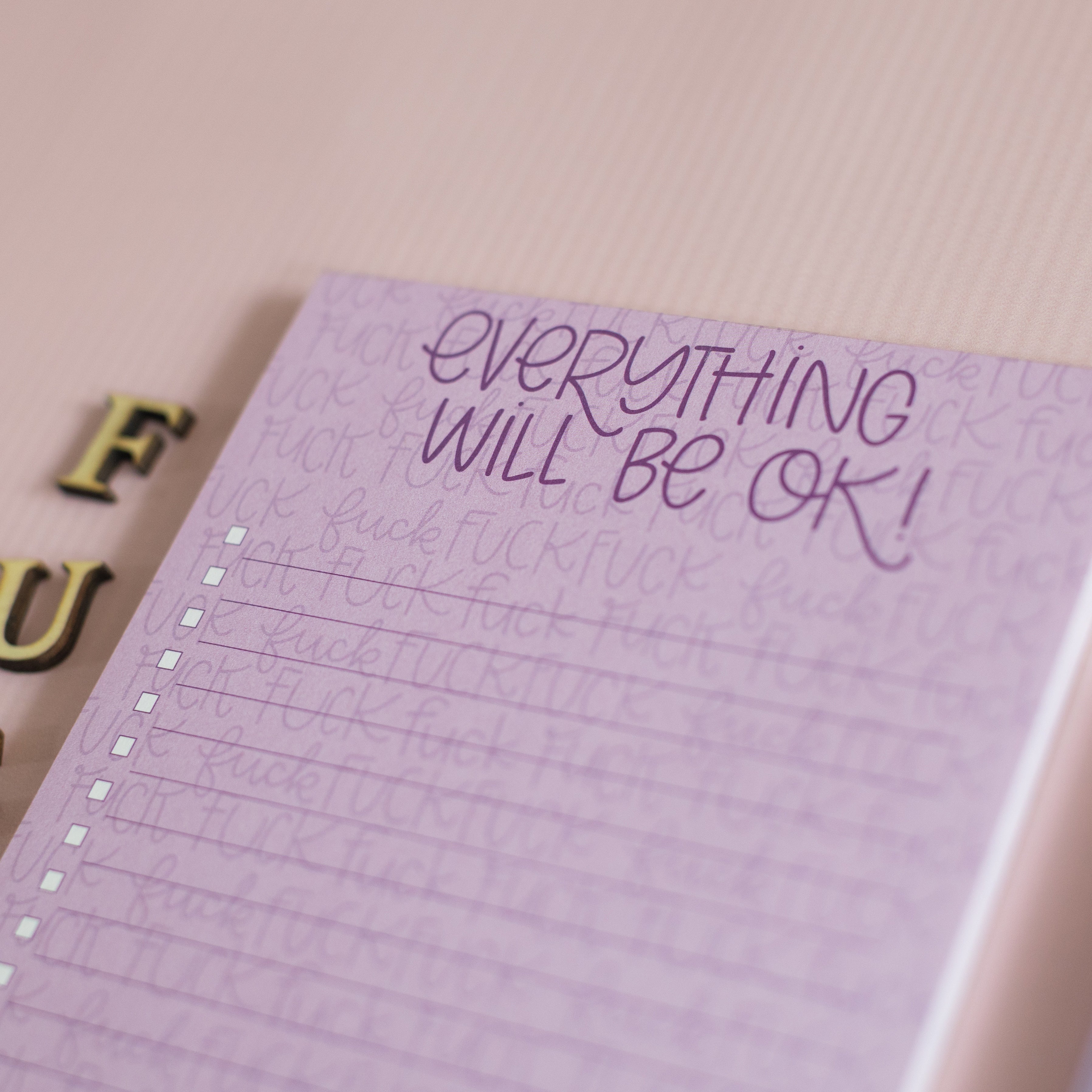 Everything Will Be OK Notepad