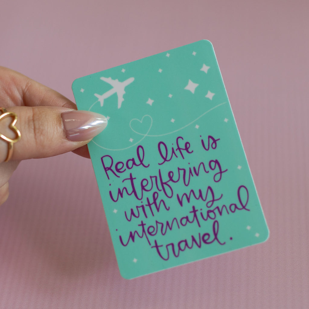 International Travel Waterproof Vinyl Sticker
