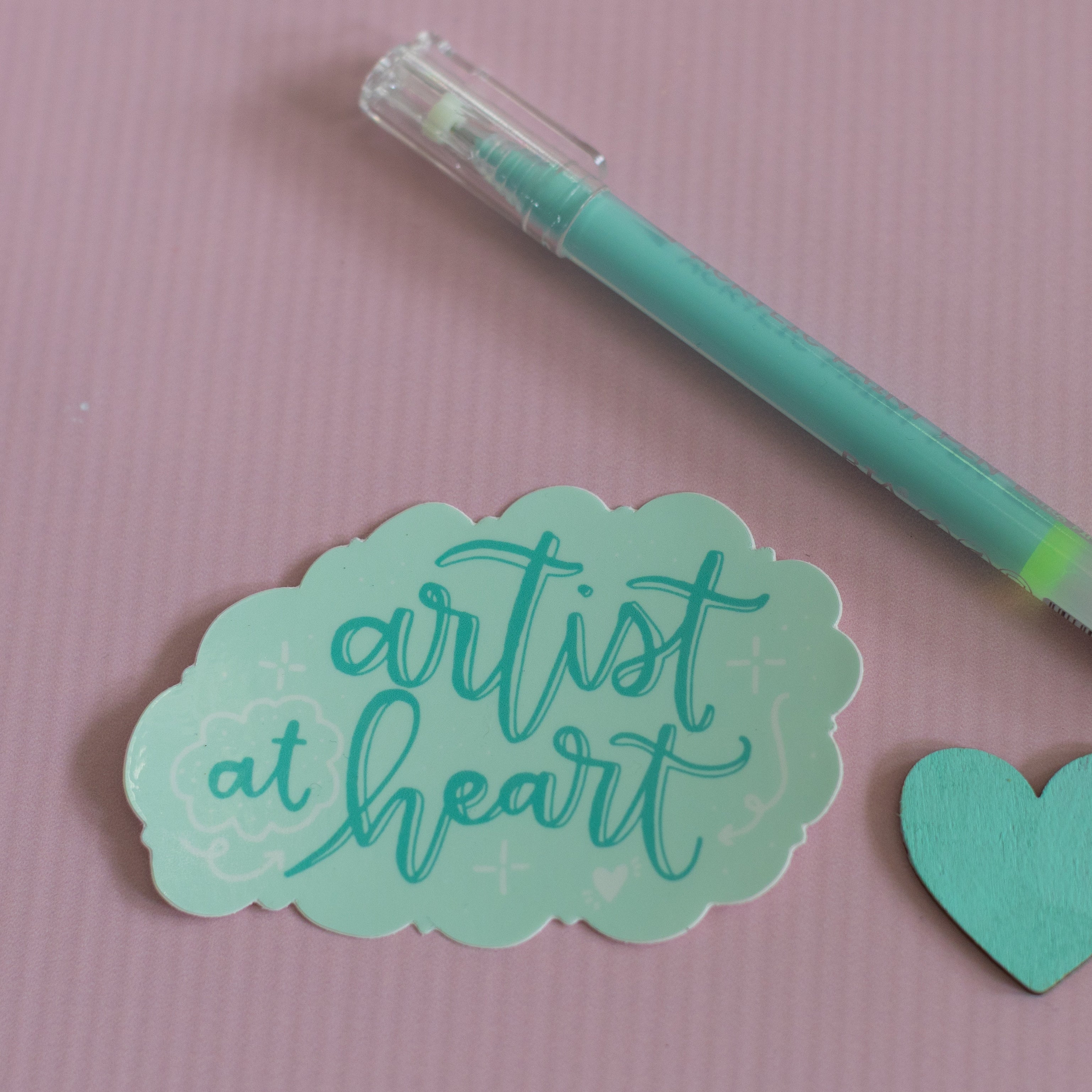 Artist at Heart Waterproof Vinyl Sticker