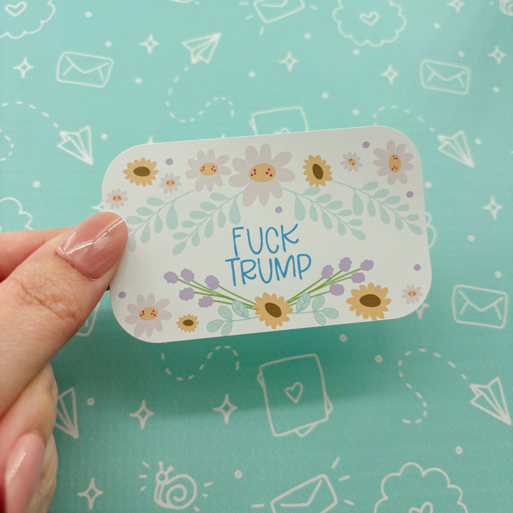 Fuck Trump Stationery Set - Funny Stickers, Cards and Pencils
