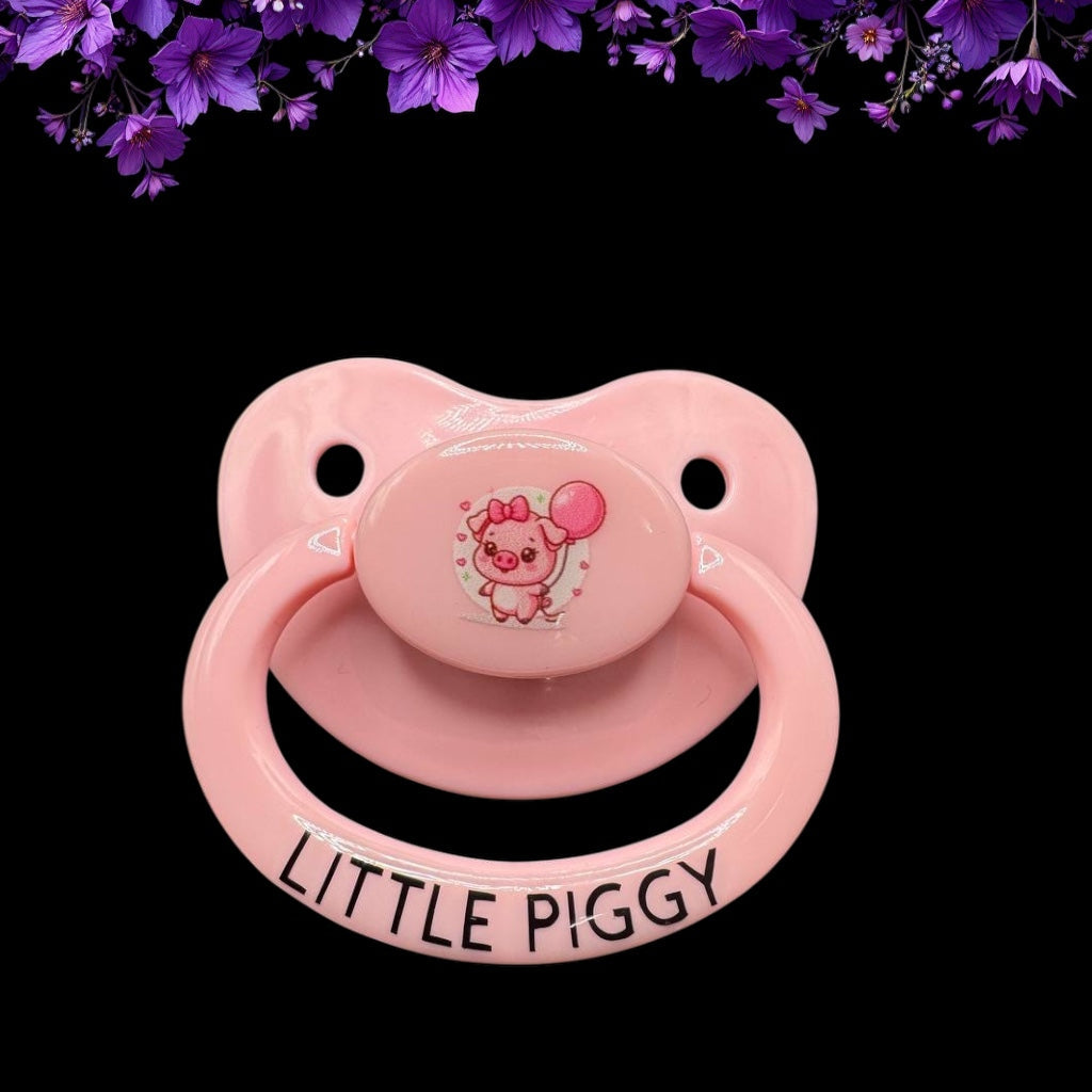 Hearts Pig Adult Pacifier