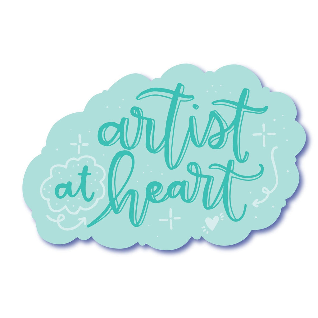 Artist at Heart Waterproof Vinyl Sticker
