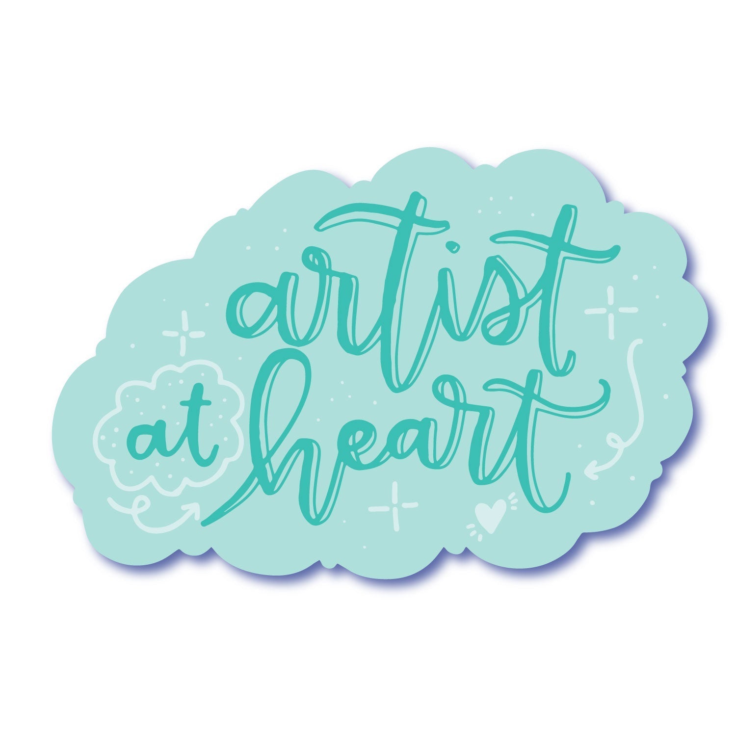 Artist at Heart Waterproof Vinyl Sticker