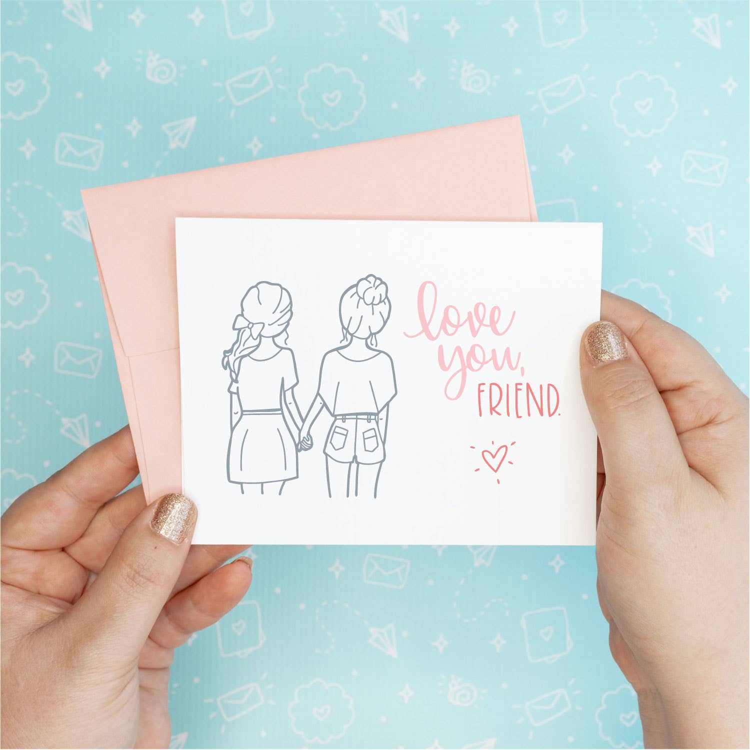 Love You Friend Funny Greeting Card