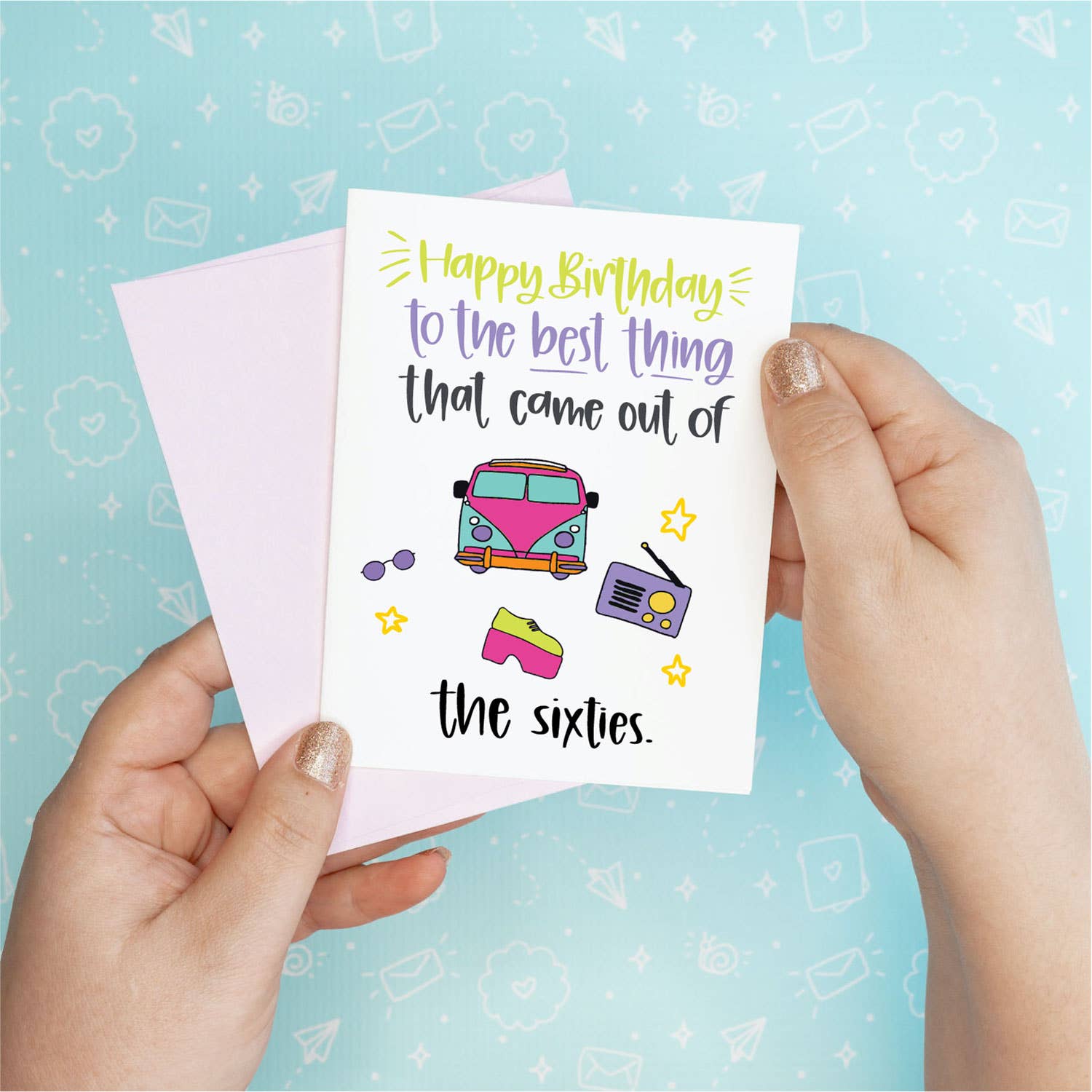 60s Birthday Funny Greeting Card
