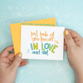 In Love & Shit Funny Wedding Engagement Greeting Card