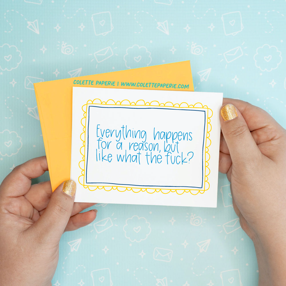 Like WTF Funny Encouragement Greeting Card