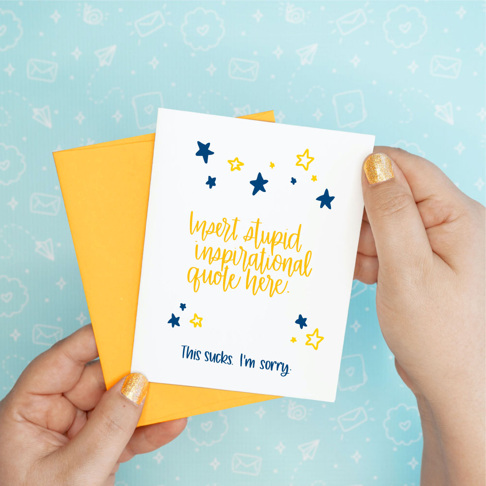 Sorry This Sucks Funny Greeting Card