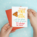 Thick and Thin Funny Greeting Card