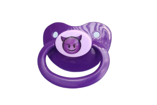 Devil Emoji Adult Pacifier