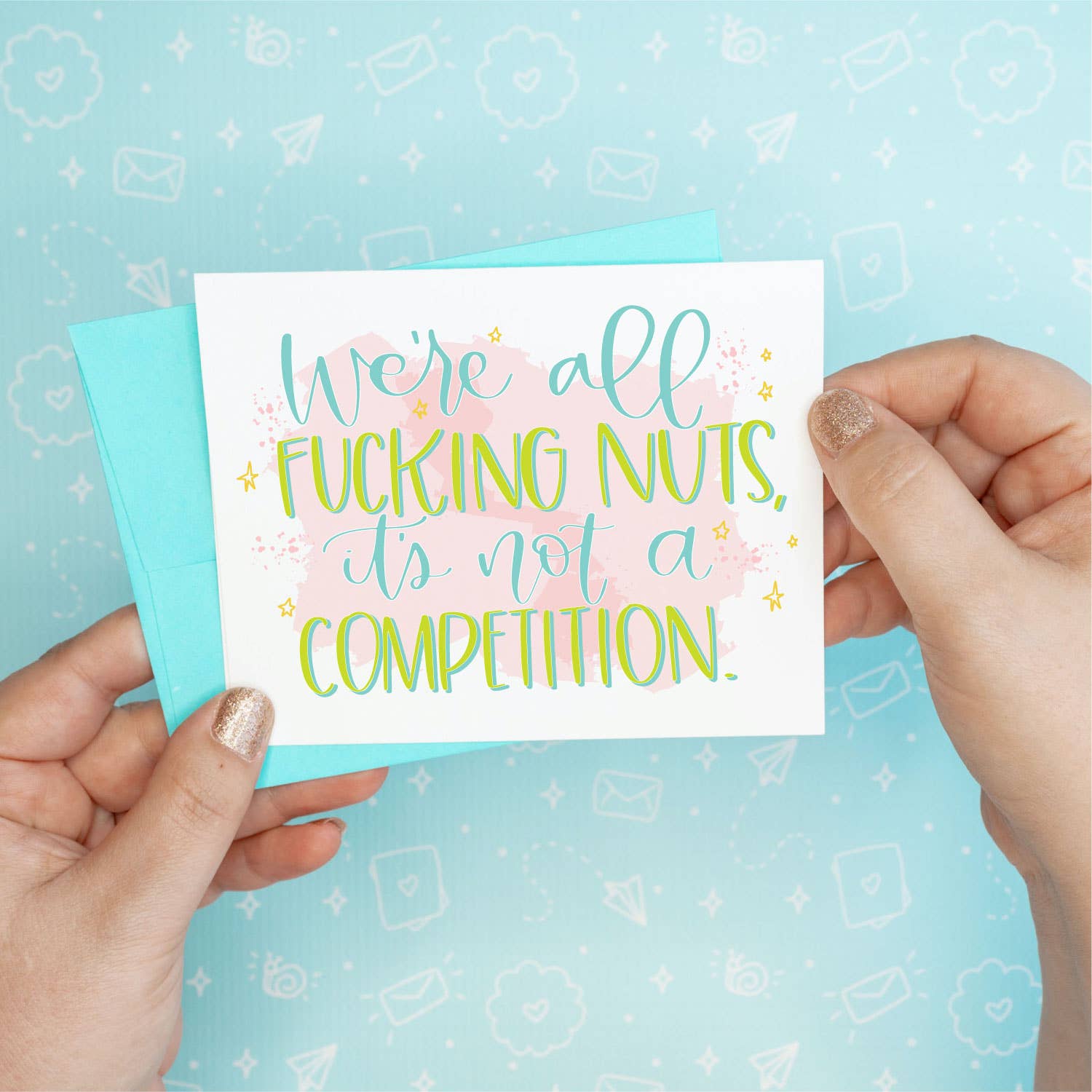 We're All Nuts Funny Greeting Card