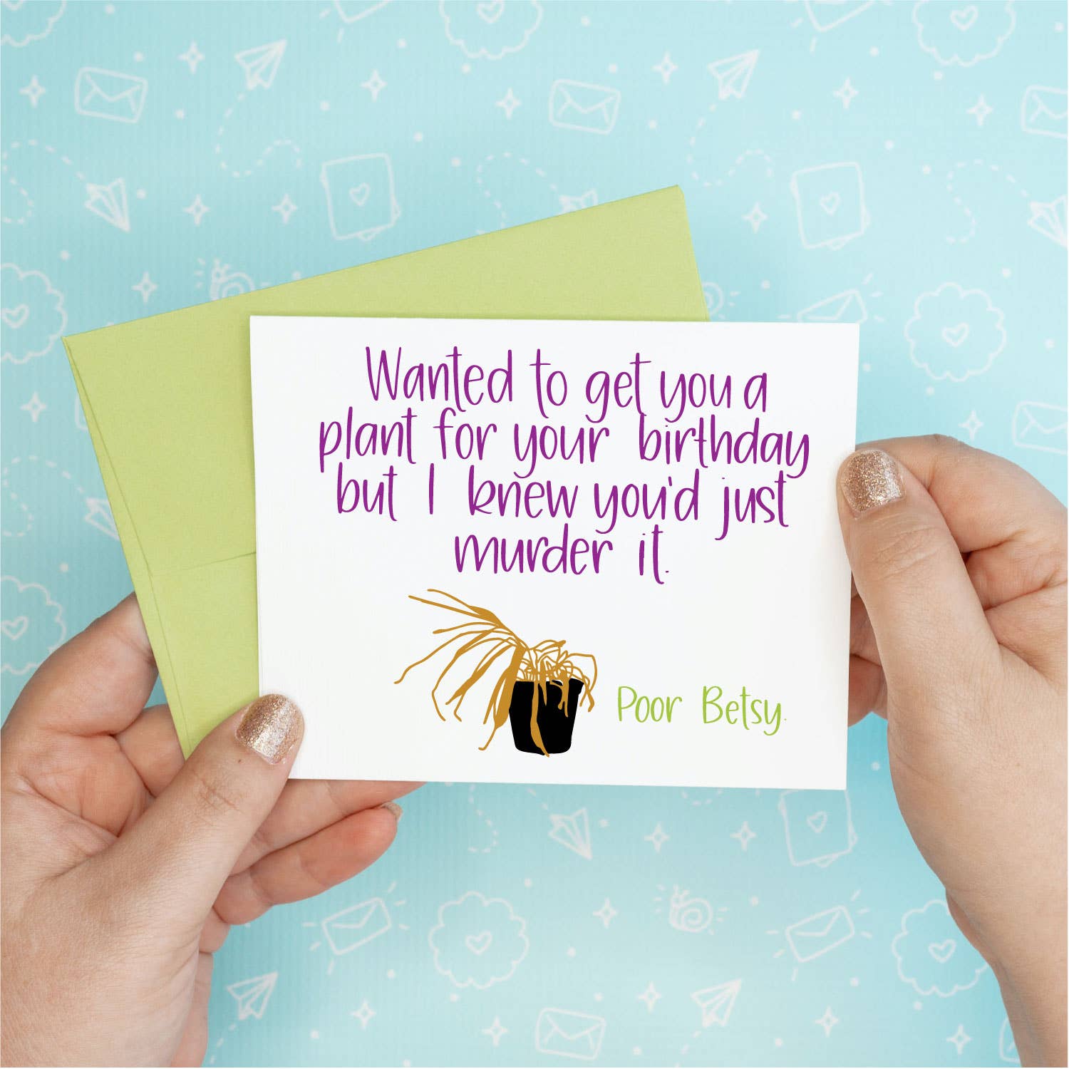 Birthday Plant Funny Greeting Card