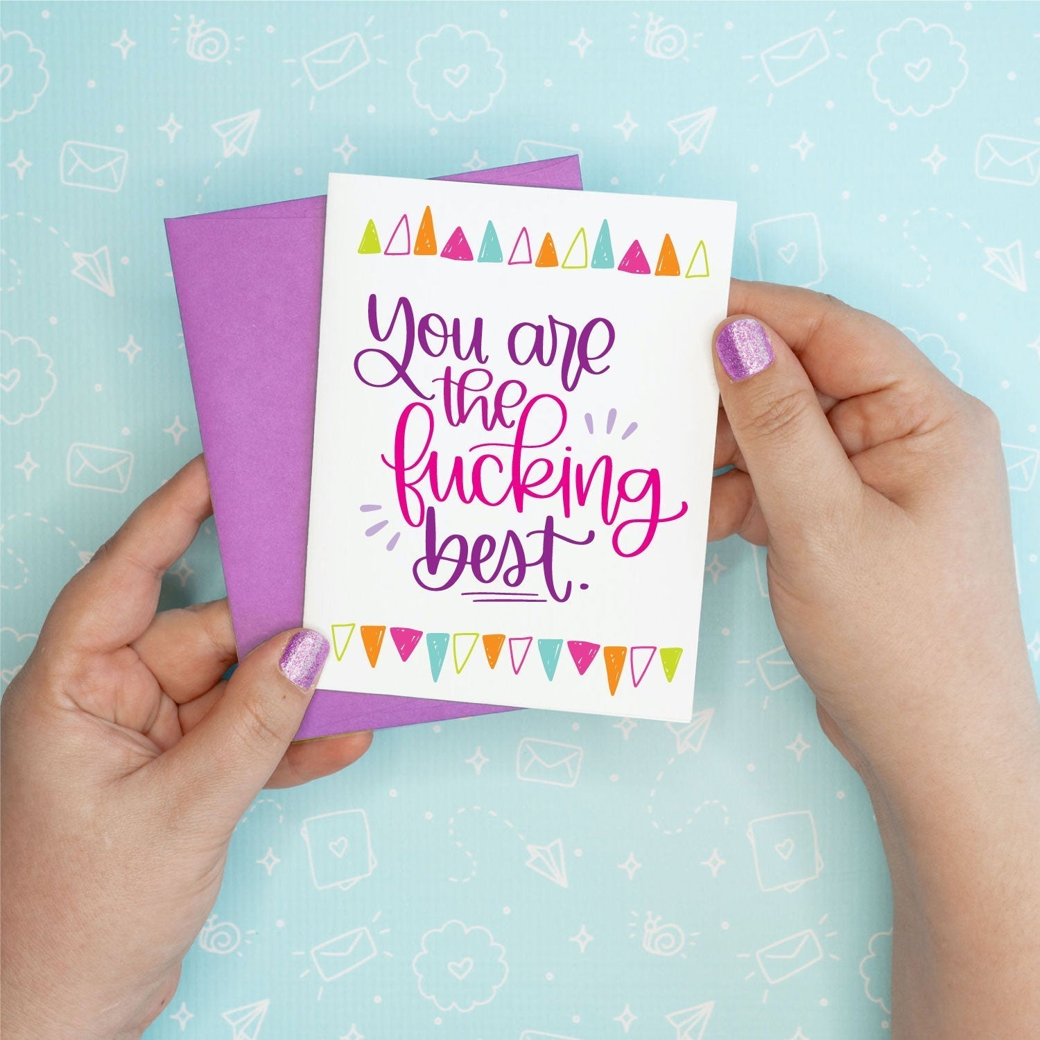 Fucking Best Thank You Funny Greeting Card