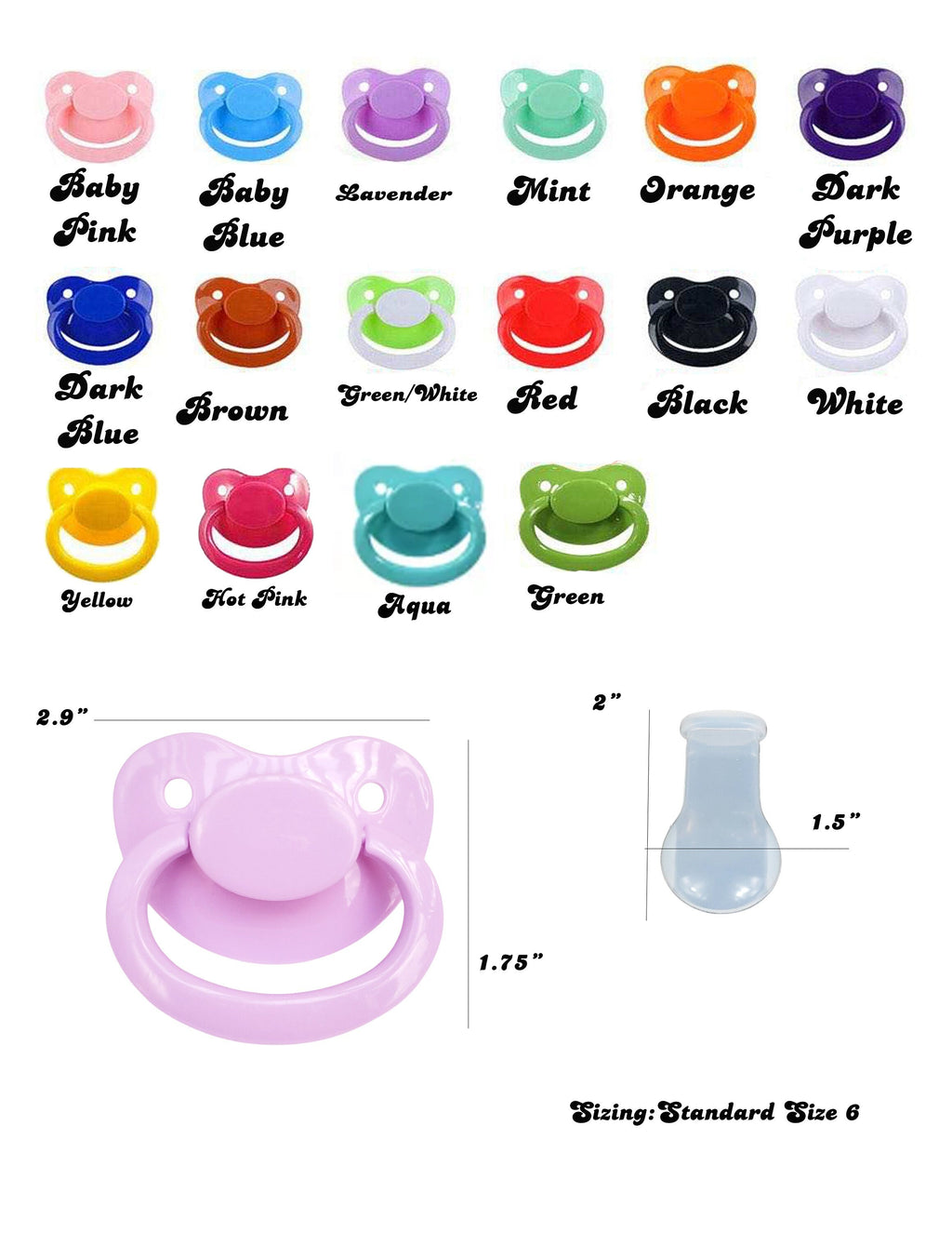 Galaxy Fox Adult Pacifier