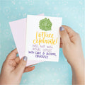 Lettuce Celebrate Funny Birthday Greeting Card