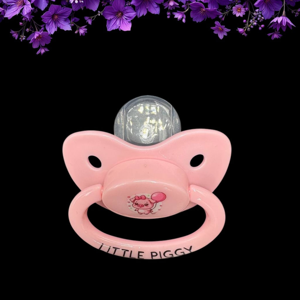 Hearts Pig Adult Pacifier