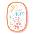 Salty and Spiraling Curly Fry Vinyl Waterproof Sticker