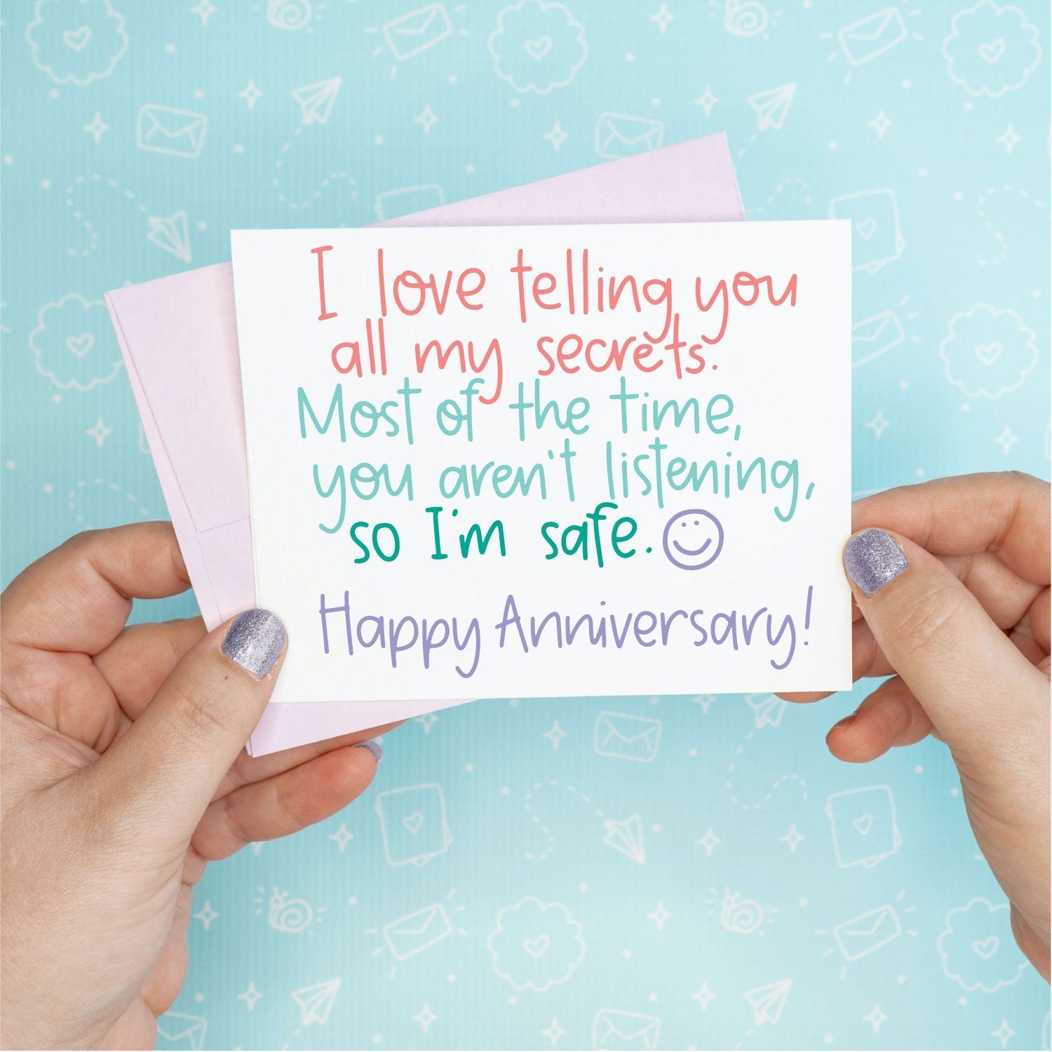 All My Secrets Anniversary Funny Greeting Card